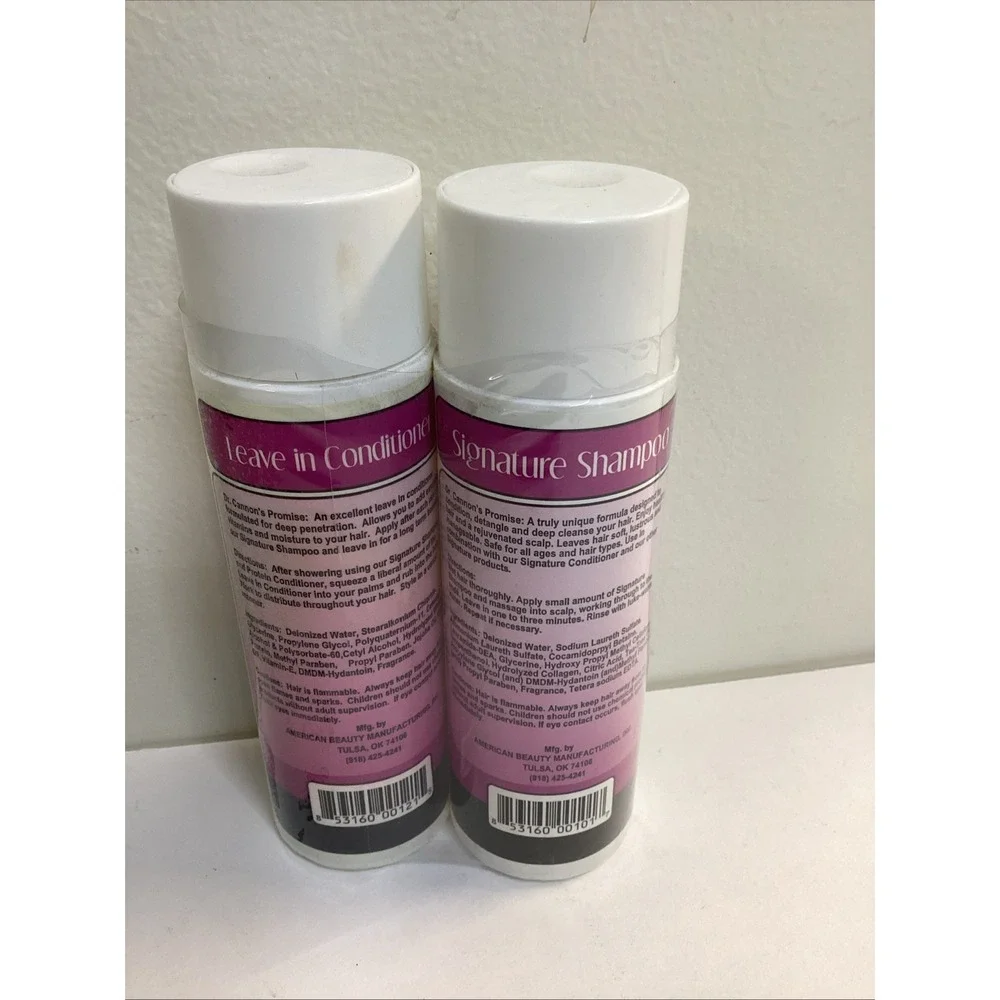 DC PH Balanced Shampoo and Leave In Conditioner 8 oz Discontinued Donnie Cannon